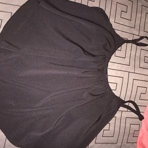 black and blue set of dress up tanks